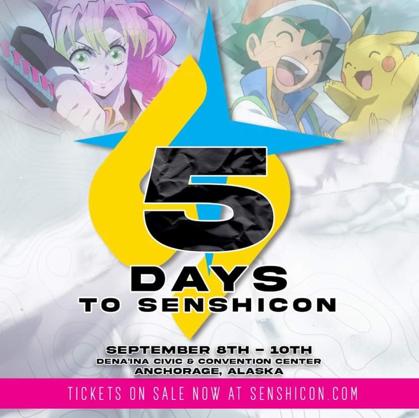 Only 5 days left! Sarah Natochenny voices Ash Ketchum in Pokémon. Kira Buckland voices Mitusuri Kanroji in Demon Slayer. Both of these amazing guests will be arriving this week, so let's make sure to give them a great Alaskan welcome! 😍
#senshicon #senshicon2023 #alaska #anime