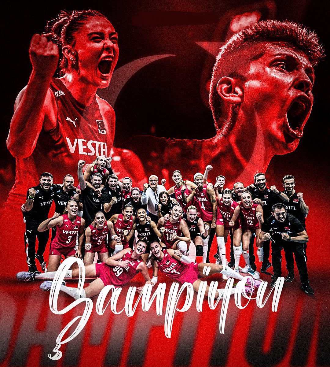 ahmtataby's tweet photo. #FileninSultanlari #EuroVolley2023 
🇹🇷 https://t.co/s2CLl8jj7h