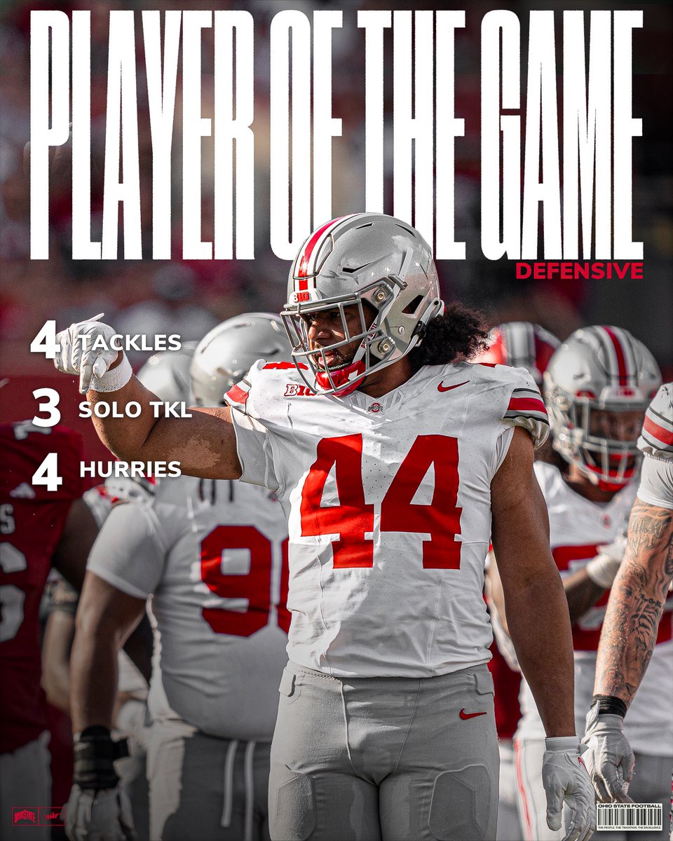 Ohio State Football (@ohiostatefb) on Twitter photo ๐๐ฒ๐ณ๐ฒ๐ป๐๐ถ๐๐ฒ ๐ฃ๐น๐ฎ๐๐ฒ๐ฟ ๐ผ๐ณ ๐๐ต๐ฒ ๐๐ฎ๐บ๐ฒ: <a href="/JT_Tuimoloau/">Jaylahn Tuimoloau</a> โ ๐๐ฒ๐ณ๐ฒ๐ป๐๐ถ๐๐ฒ ๐ฃ๐น๐ฎ๐๐ฒ๐ฟ ๐ผ๐ณ ๐๐ต๐ฒ ๐๐ฎ๐บ๐ฒ: <a href="/JT_Tuimoloau/">Jaylahn Tuimoloau</a> โ