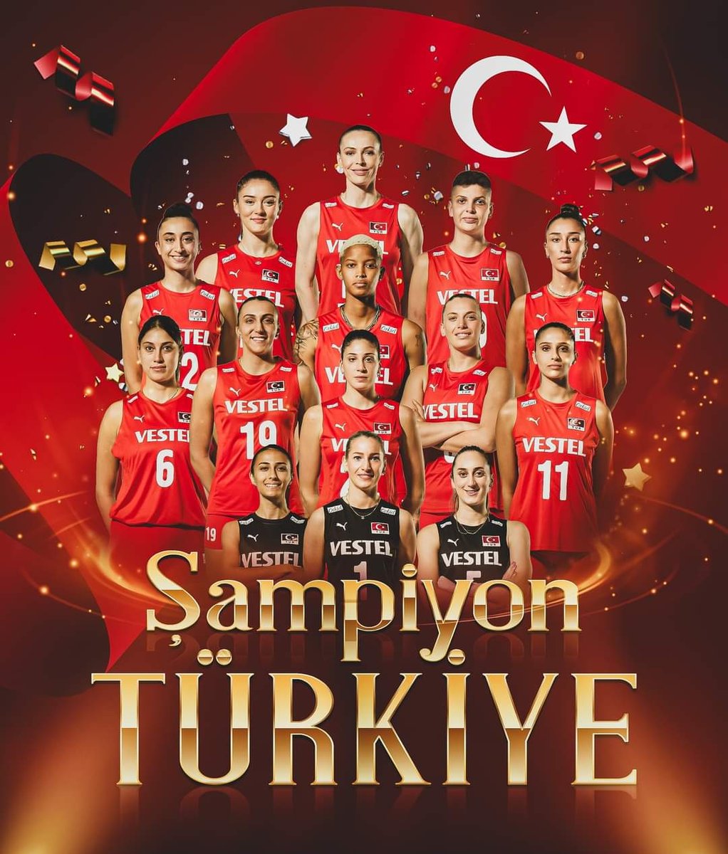 ŞAMPİYON       FİLENİN
               SULTANLARI    
 🏆🇹🇷⛹️‍♀️🏆🇹🇷⛹️‍♀️🏆🇹🇷⛹️‍♀️🏆🇹🇷

Cumhuriyetimizin 100. yılında yaşadığımız bu büyük gurur ve mutluluk için minnettarız.