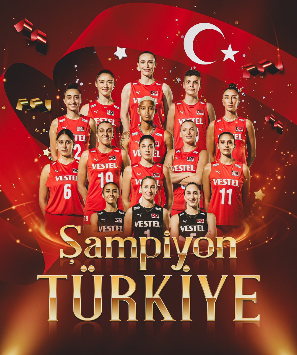 🇹🇷 Avrupa’nın Şampiyonu  #FileninSultanları! 🏆🏅

Tebrikler Türkiye! 🇹🇷👏🏼

#EuropeanVolleyball