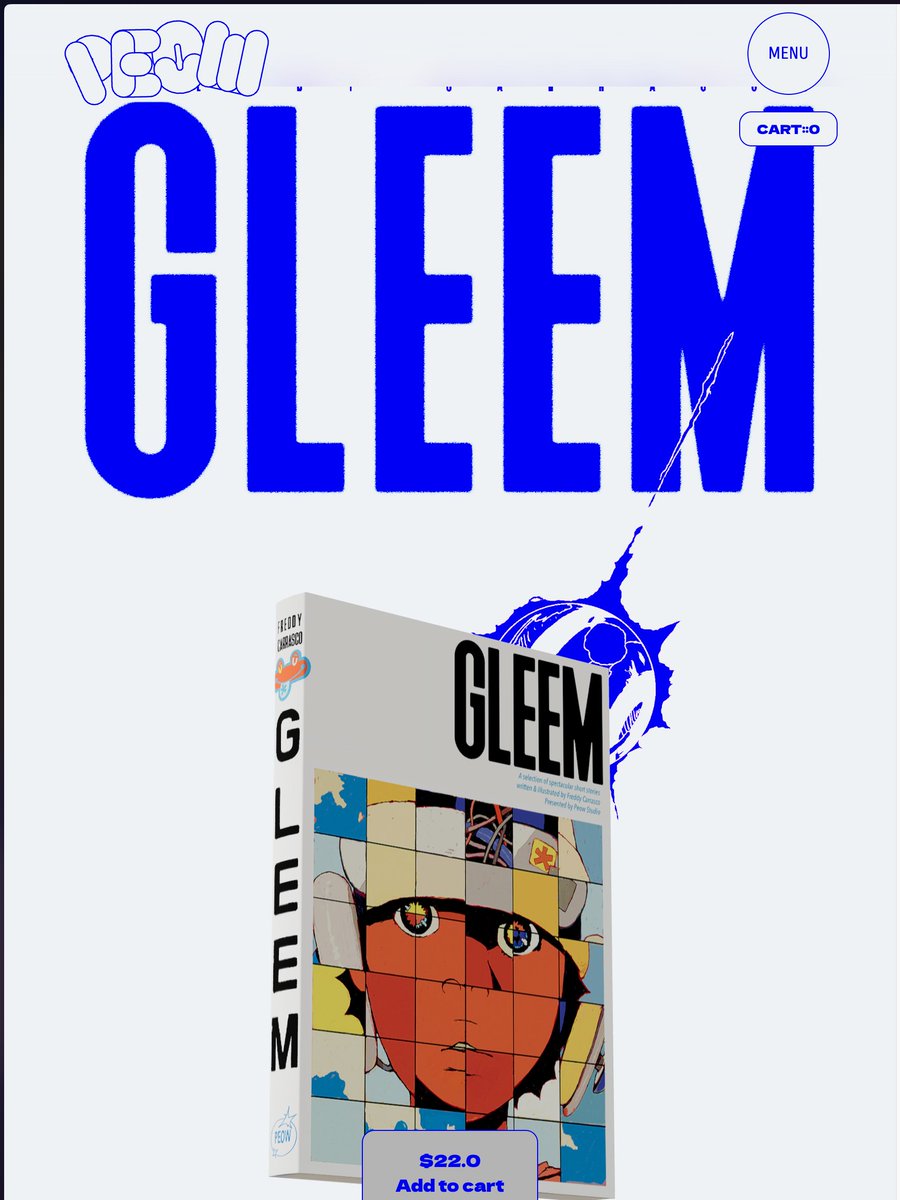 Little update, we weren't expecting this, but now we have some amount of our final print run of GLEEM available. this is the last Peow version (D&Q is doing their reprint of this in the near future). link in bio