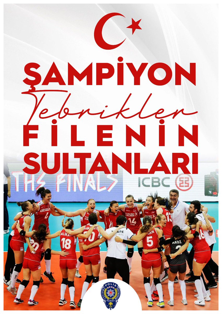 👏👏👏 Tebrikler #FileninSultanları

🇹🇷🇹🇷🇹🇷

🏆🥇A Milli Kadın Voleybol Takımımız, Avrupa Şampiyonu