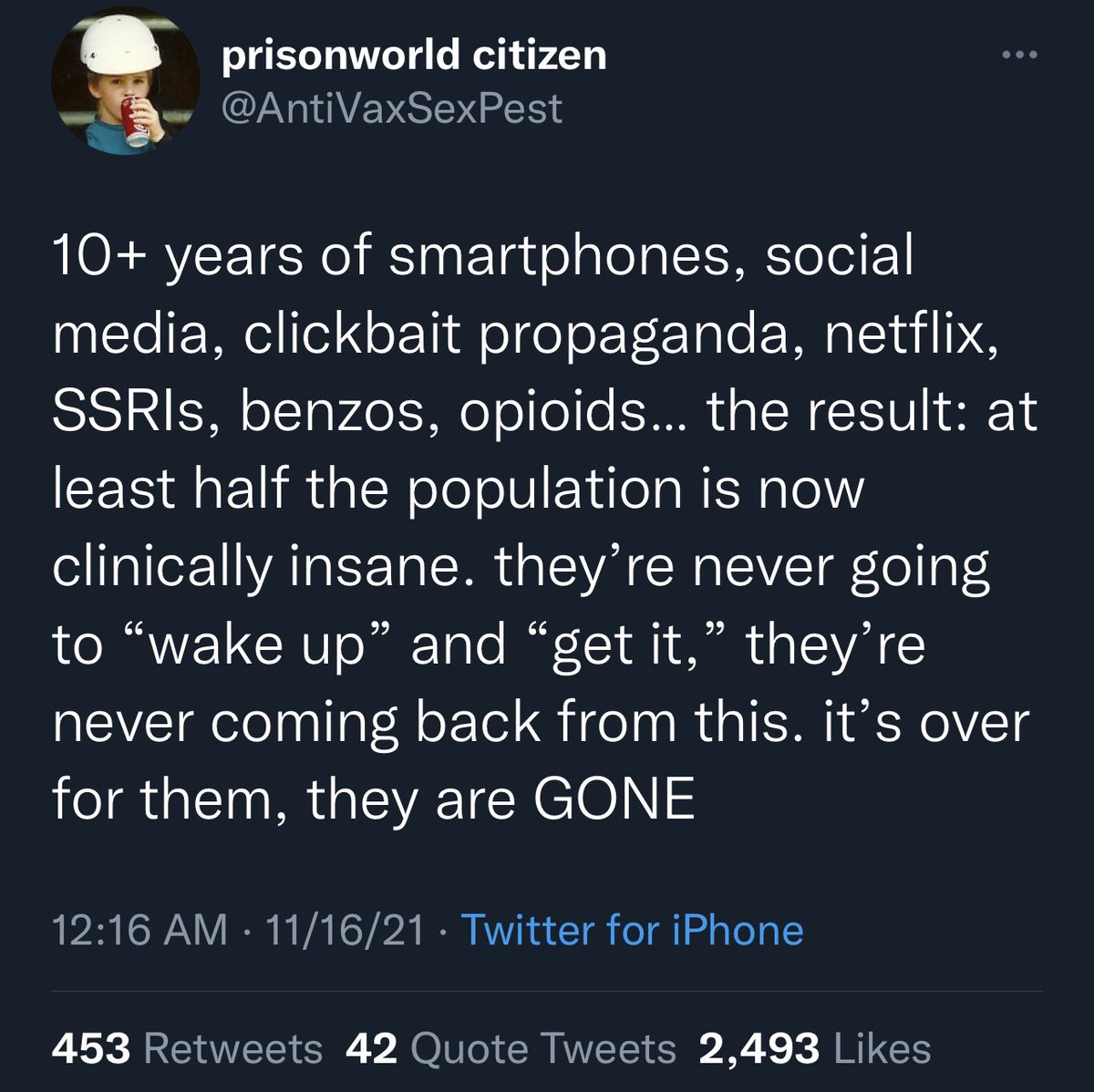 gemposts's tweet image. @antivaxsexpest describes the ruins we inhabit.