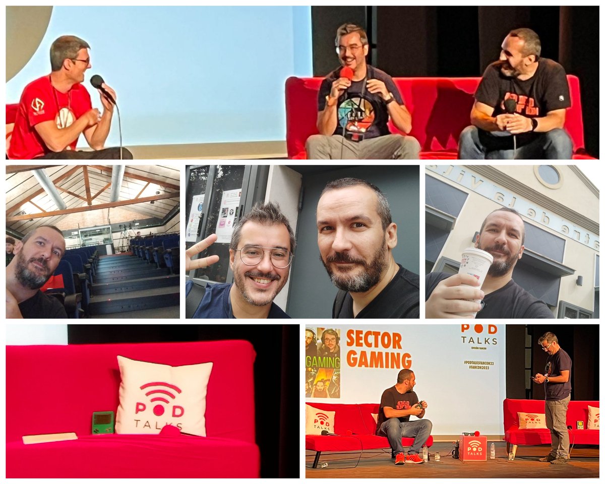 Capadocius's tweet photo. Un día estupendo en @EsPodtalks con la gente de @NacionPodcast y todo el equipo que hace posible el evento.
Gracias a todos los que han estado y gracias también por las risas y los buenos momentos.
¡Y que vivan los #Poscasts!
#PodtalksFancon23 #Podtalks #Podtalks2023 https://t.co/6wxn1524yk