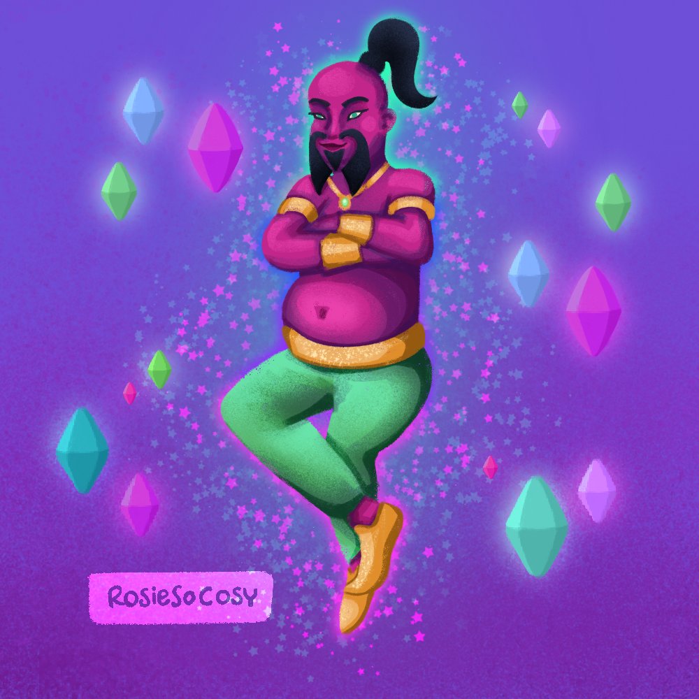 RosieSoCosy's tweet photo. Look, it's the Genie from #TheSims π§ Took about 1,5 hours.
.
.
.
.
.
.
#Art #EatSleepDraw #Drawing #TheSimsLivinLarge #TheSimsLivinItUp #FanArt #SketchADay #Illustration #Plumbobs #Nostalgia https://t.co/9bZzstts4x