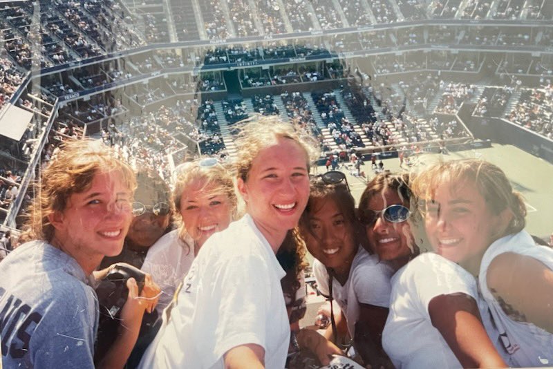 ShikhaJainMD's tweet photo. Check out my @usopen #USopen through the years. #VarsityTennis @pcmustangalum https://t.co/c1ZcG3nQg2