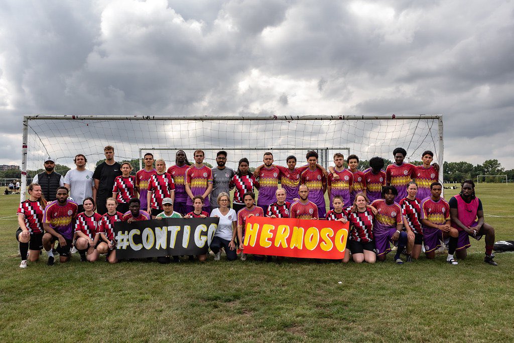 ClaptonCFC's tweet photo. this weekend
our teams
our fans
one message https://t.co/JvjhCXpxSx
