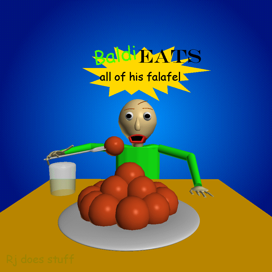 falafel #baldibasics #baldi #3dart #anim8or