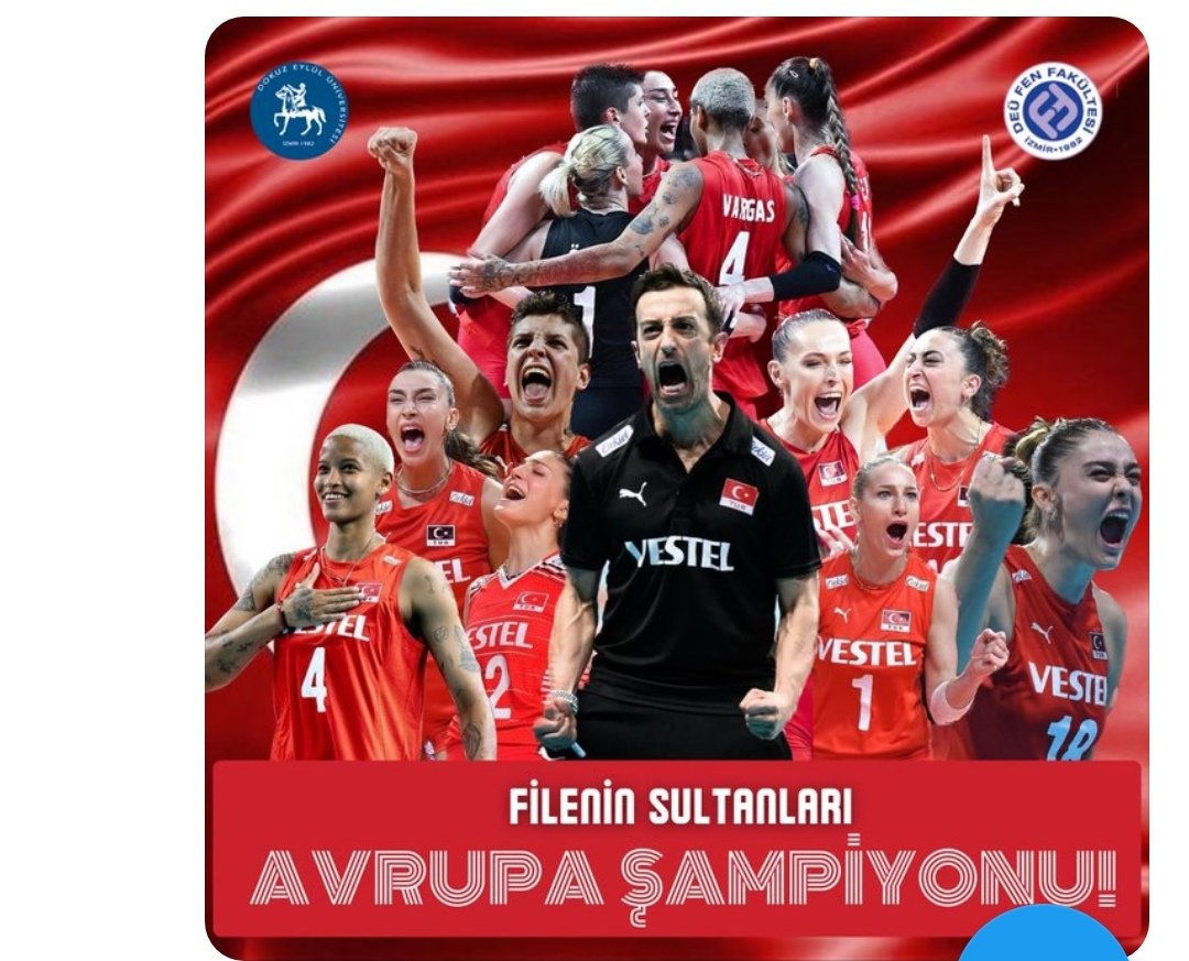 Atatürk'ün izinden giderek bu şampiyonluğu kazanan kadın milli voleybol takımımızı gönülden kutluyoruz..