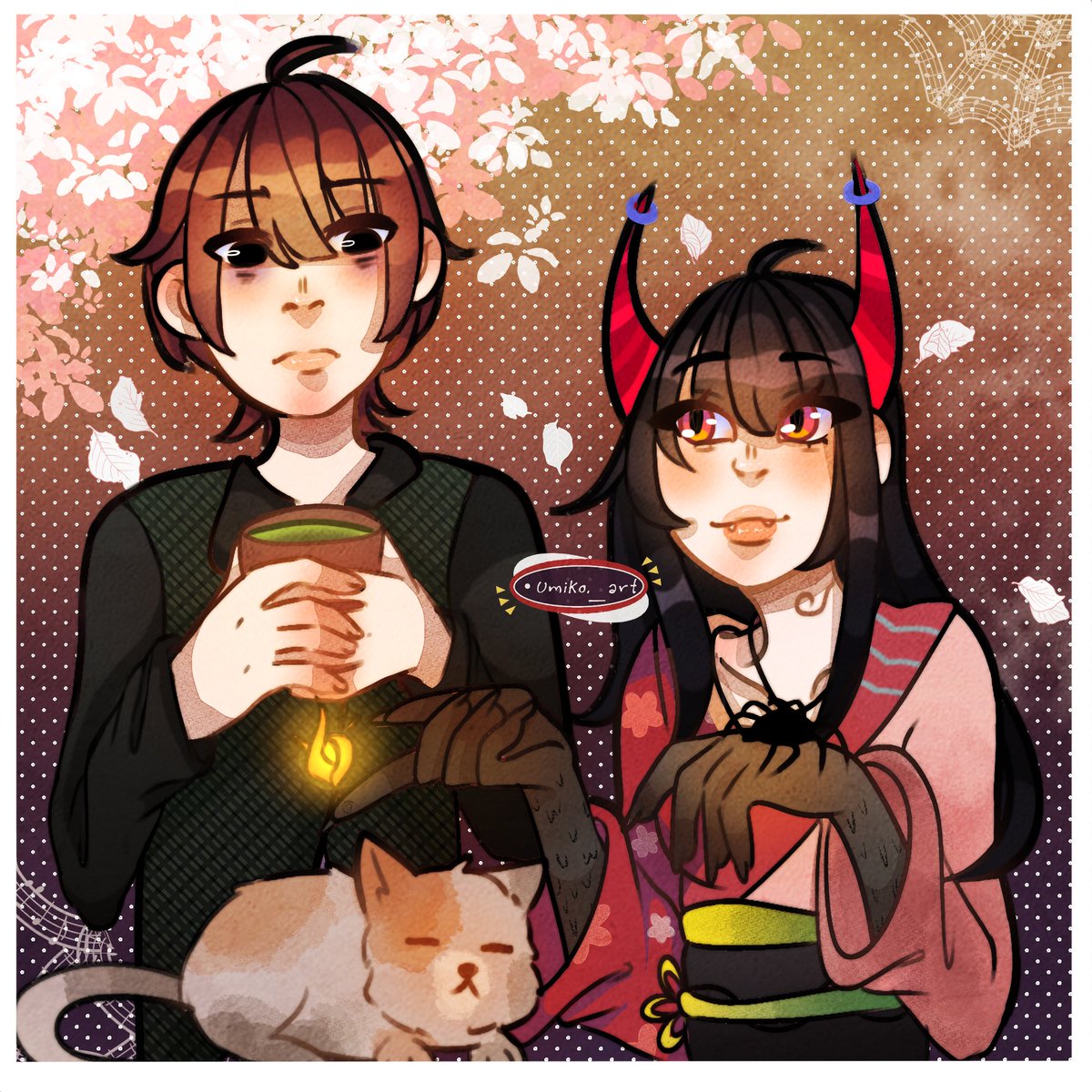 umiko_art's tweet photo. 🕷️🐉 Youma y Mieko 🐉🕷️
Dos de los mejores personajes (el mejor es Cyan )de la trilogia de @Commodorette ૮ ˶ᵔ ᵕ ᵔ˶ ა
#polka #geppaku #fanart #ArtistOnTwitter https://t.co/BAZMavbuK4