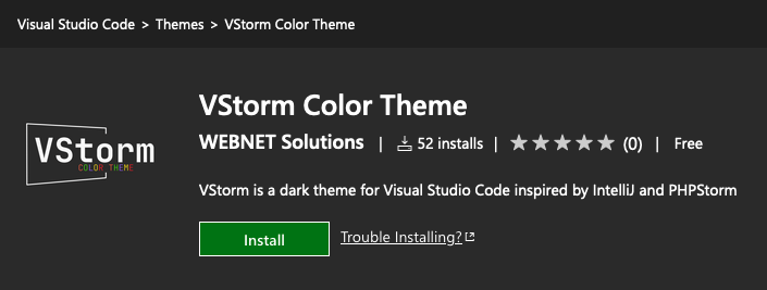 KhalidCodes's tweet photo. 🚀 My #VSCode Theme just surpassed 52 installs. Thank you for using #VStorm. Please let me know if you encounter any issues. ❤️ https://t.co/Tum8NL4gAR