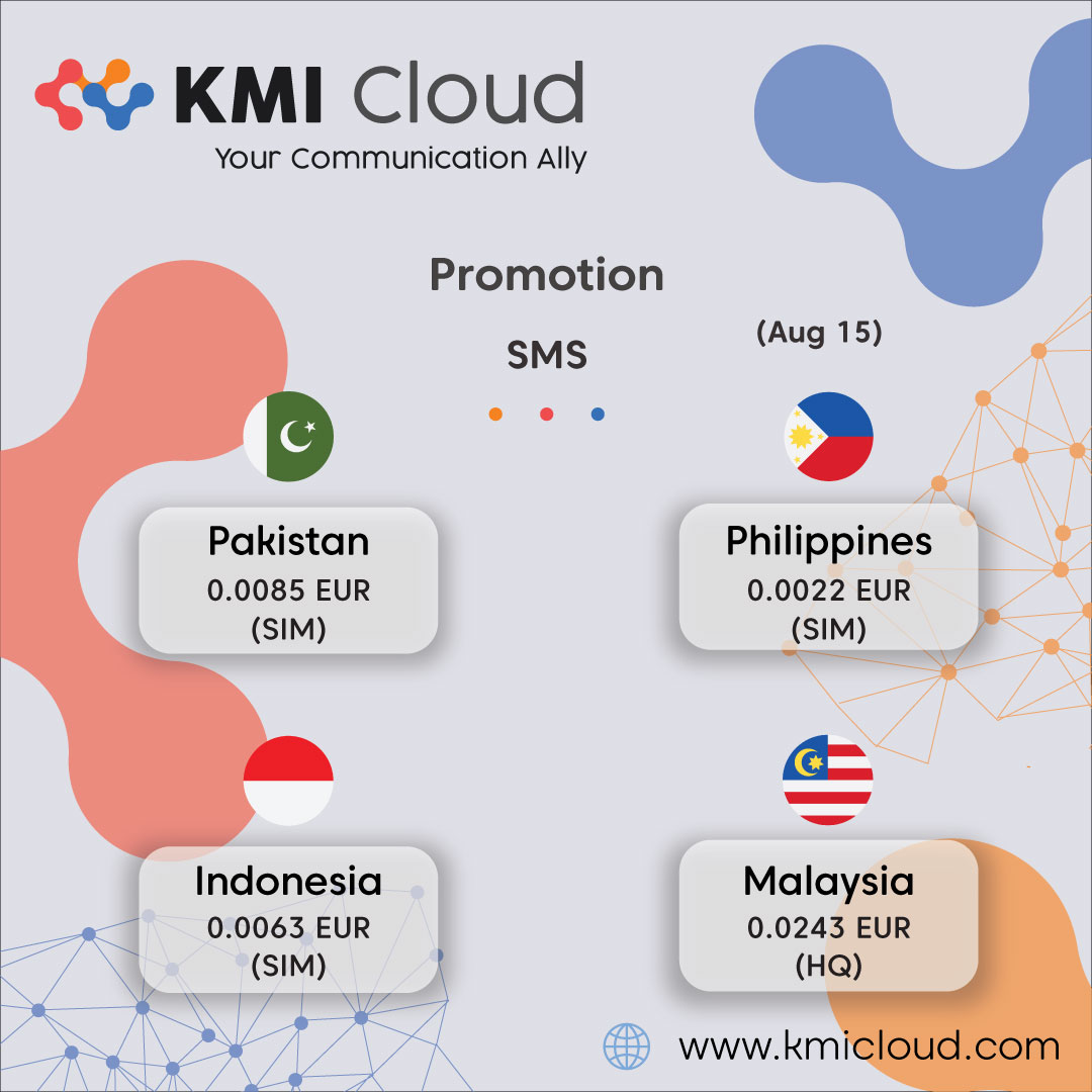 kmi_eu's tweet photo. Navigating the Digital Skies with KMI Cloud 🌐✉️ Discover the Fastest and Most Reliable Bulk SMS Routes for Seamless Communication. Reach Your Audience with Unparalleled Efficiency! ☁️📲 #SMS #bulksms #bulksmsproviders #A2P #APIs #OTP #notification #communication #marketing https://t.co/A70SoZ9Flm