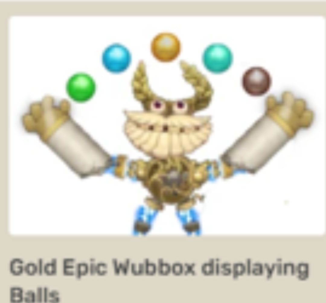 🖤 Gold Epic Wubbox displaying balls 🤍 in 2023