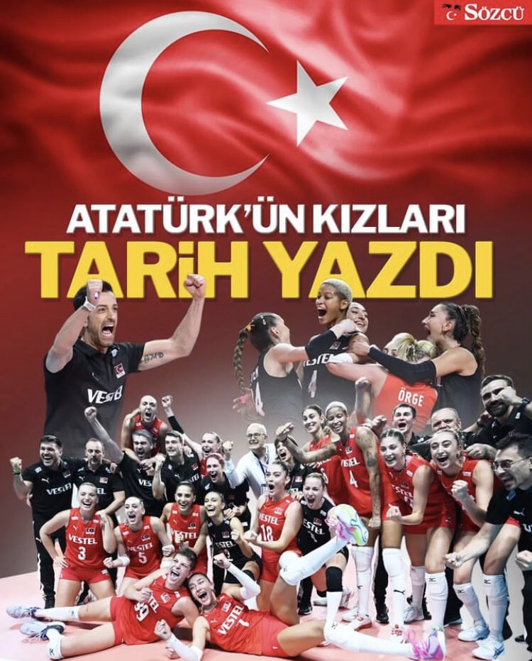 Asıl şimdi Avrupa bizi kıskanıyor 
Helal olsun sizlere.Helal olsun canım kadınlar 🥇🏆🫶🏻#Atatürkünkızları  #FileninSultanlari 🇹🇷🇹🇷🇹🇷