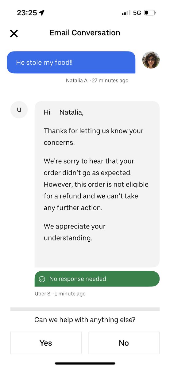 nataliarsand's tweet photo. So it seems this has been happening often? The delivery guy from @UberEats asked for my pin and then ran away with my food. And there’s nothing @Uber can do about it??? I feel I’m the dumb user that got scammed while hungry 😖 https://t.co/XvsHyetY7s