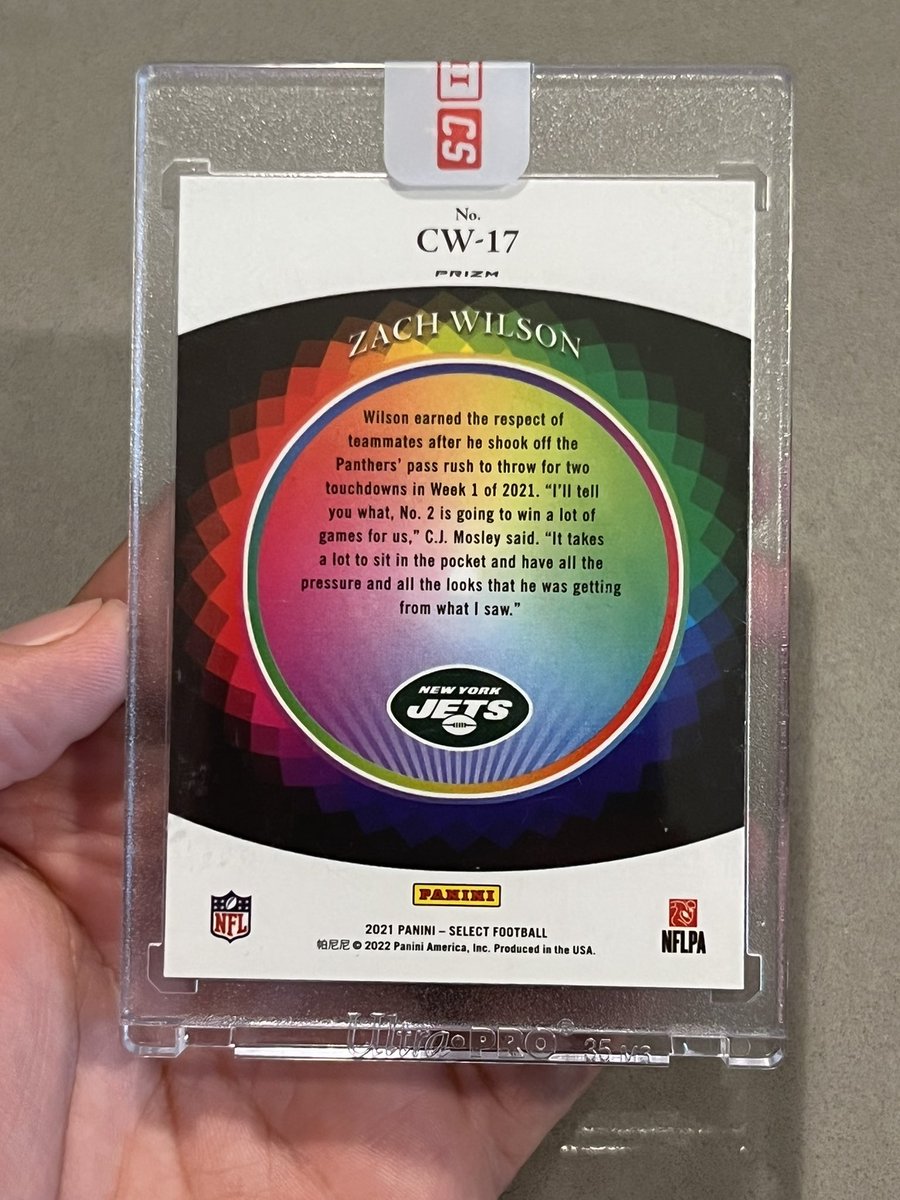 TheCardKingz's tweet photo. 2021 Panini Zach Wilson RC SSP Color Wheel $260 BMWT https://t.co/PRH7Jcsdnm
