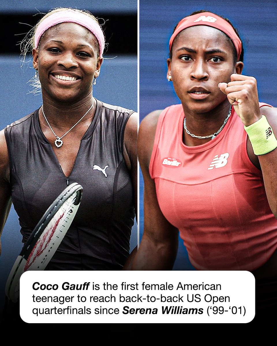 SportsCenter's tweet photo. Coco's run at the #USOpen continues 🇺🇸 https://t.co/SHonCjjq3L
