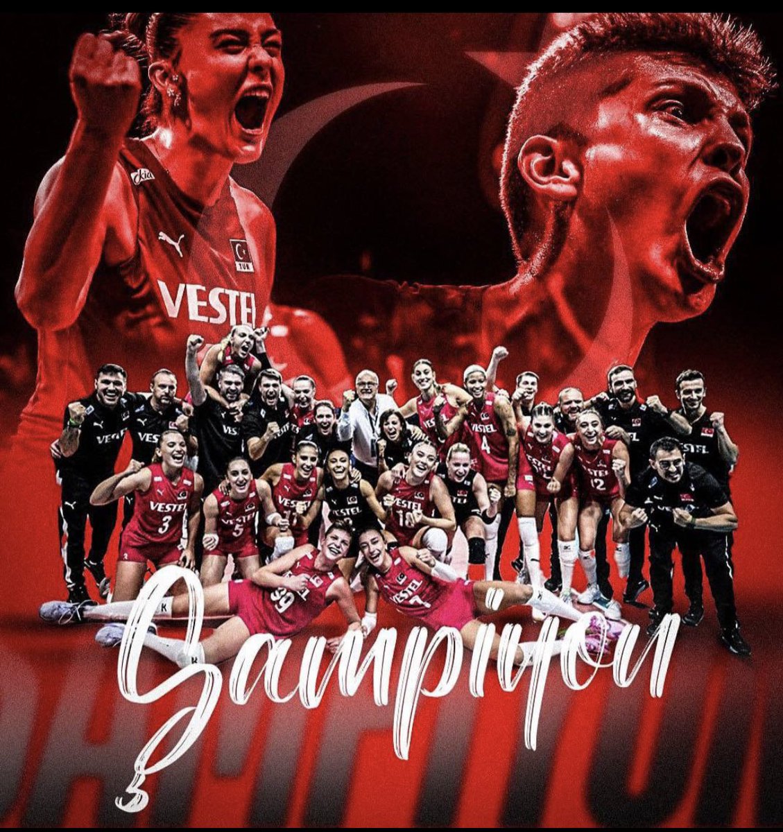 Türk kadını dünyanın zirvesinde!
Gururumuzsunuz!!
#FileninSultanları ♥️