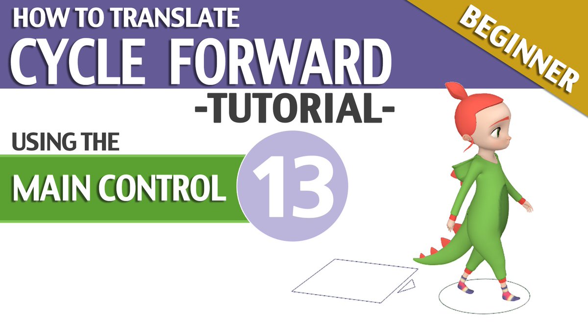A series of 3 videos about “HOW TO MOVE FORWARD A CYCLE IN PLACE” for beginners!
In this first one we will see how to move it forward using the main control and how to avoid the sliding of the feet!
youtu.be/YxuJ0NvAF08?si…

#Animation #Walk #Cycle #slidingfeet #Beginner