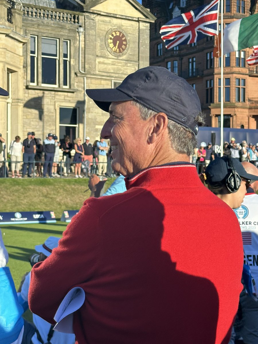 So proud of this man today! There are no words to describe. Love you dad! Congratulations to you and the U.S. Walker Cup Team! You made us proud #WalkerCup