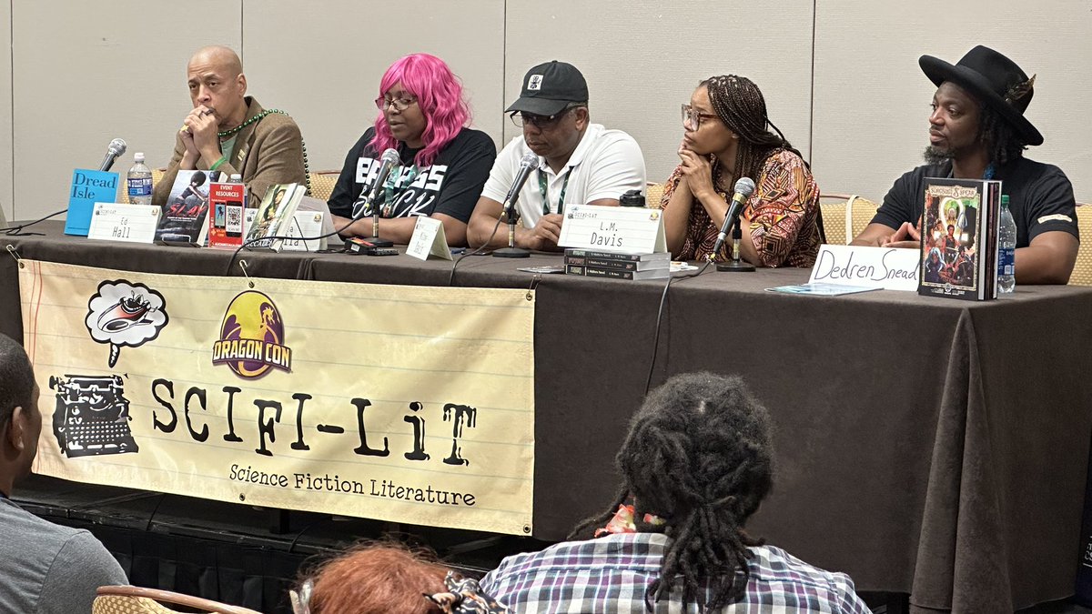 SfLiterature's tweet photo. The State of Black Science Fiction: An Update. #DragonCon2023 https://t.co/YnVpGBYXk9