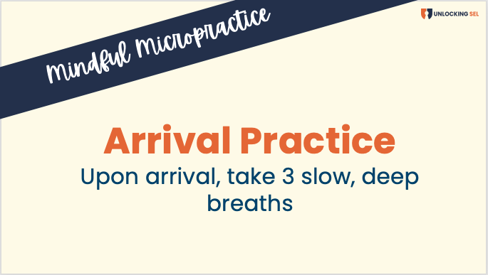 UnlockingSel's tweet photo. 🌟Happy Sunday, Educators! It's #SundayStrategySeries time. Today's focus: The Arrival Practice for #SEL 🎯

1️⃣ Acknowledge Arrival 
2️⃣ Pause 
3️⃣ Ground Yourself 
4️⃣ Take 3 Deep Breaths
Break the 'doing' cycle &amp; be present

Check out FB group for more info https://t.co/oAfWASTkqS https://t.co/g1bxjbq6YG