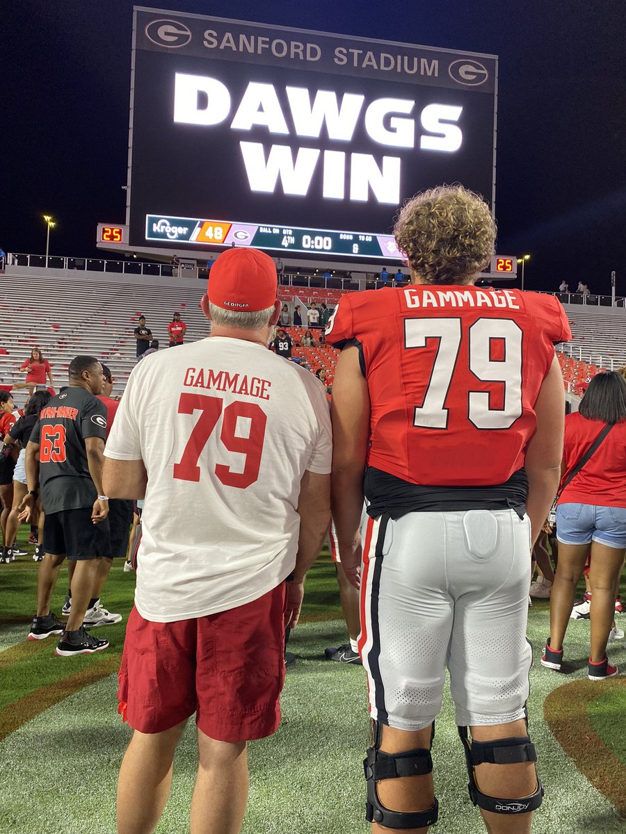 Big Gus 1st Game at UGA!
No words needed
<a href="/GusG2004/">Gus Gammage</a> 
<a href="/SSearels/">Stacy Searels</a> 
<a href="/CoachTommyAtha/">Tommy Atha</a> 
<a href="/DeanRatledge81/">Dean Ratledge</a>