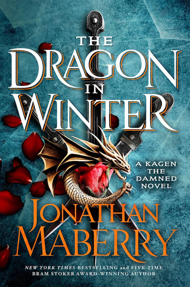 #CoverReveal --Check out the cover for the 3rd book in the Kagen the Damned Trilogy, THE DRAGON IN WINTER (debuts 8/20/24 from @MacmillanUSA