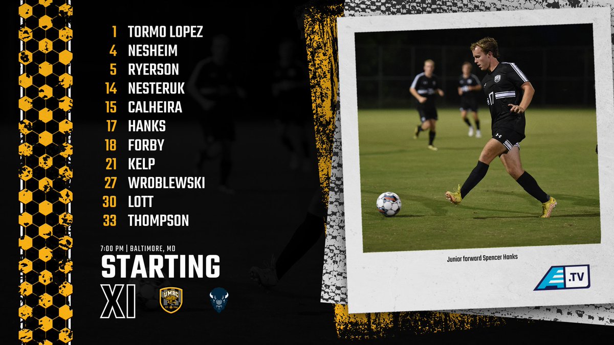 UMBCMensSoccer's tweet photo. Here's how we lineup against Howard. First #RetrieverNation starts for Emigdio Tormo Lopez (GK) and Robbie Ryerson! https://t.co/TueNWuBDZO