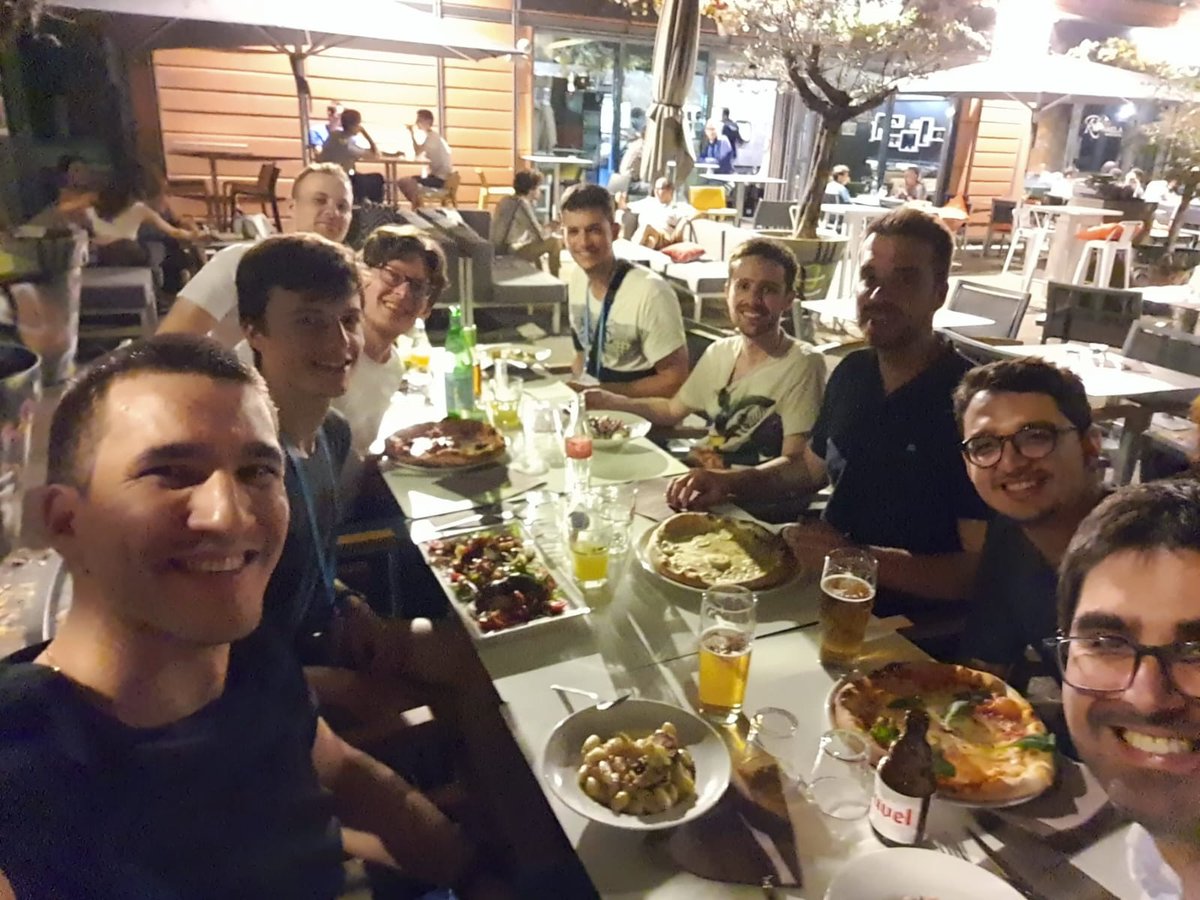 Dinner after the 1st day of the #ISE74 Annual Meeting conference with some old friends from University of Alicante <a href="/ricuardomartin/">Ricardo</a> It was nice to see many known faces, looking forward for more tomorrow!
