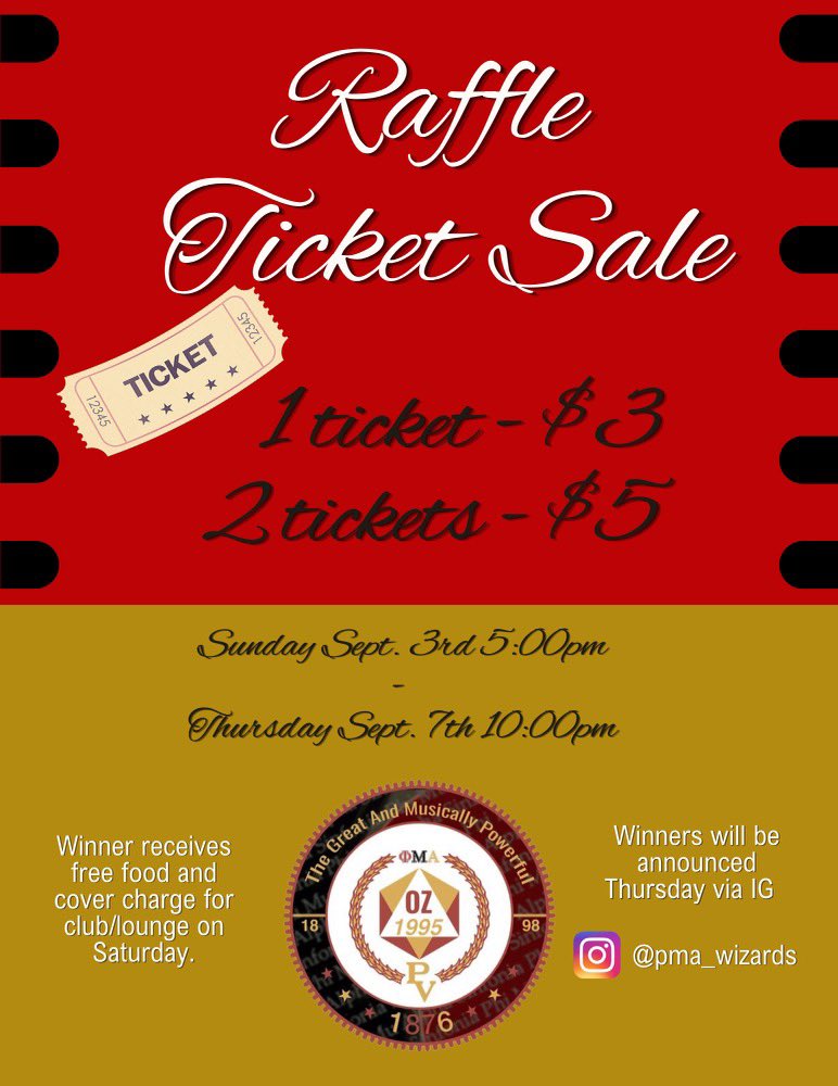 🚨ATTENTION🚨In light of our Charter Week, we’ll be hosting a raffle and 2 lucky guests will have the opportunity to win free food and sponsored admission to our Charter Day celebratory lounge. OZ is about to step out like never before! The BrOz are coming… 🧙🏼‍♂️🪄 #charterweek23