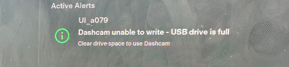 Apparently Tesla’s lane departure avoidance won’t work because the dashcam’s USB drive is full. Which is also weird because if all of Twitter can fit on one USB drive, surely it’s enough for my car?  🤔
