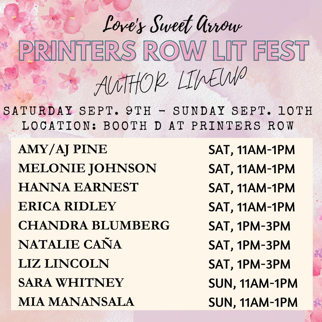 Have you seen our author lineup for next weekend at Printer’s Row???

We have so much fun stuff planned, as well as new merch…..? You don’t want to miss this event!

Alt text embedded.