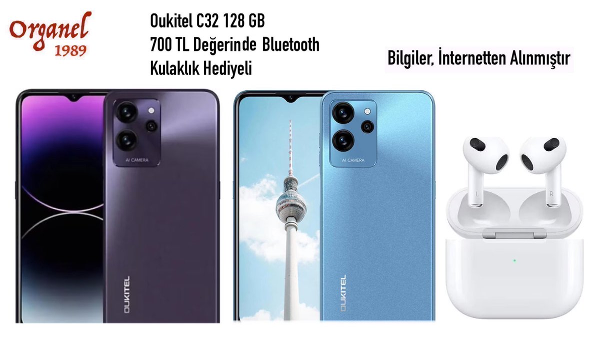 Oukitel C32 128 GB Modeli Cep Telefonu Kampanyasında Seçeceğiniz Rengi Bildirmenizi Bekliyoruz. Nakit Ödeyebilir veya Doğrudan KVK'ya Kredi Kartınızla Ödeme Yapabilirsiniz. Kargo İle Teslimat Talep Edebilir veya Bizzat Kozyatağı-Kadıköy Adresinden Teslim Alabilirsiniz.