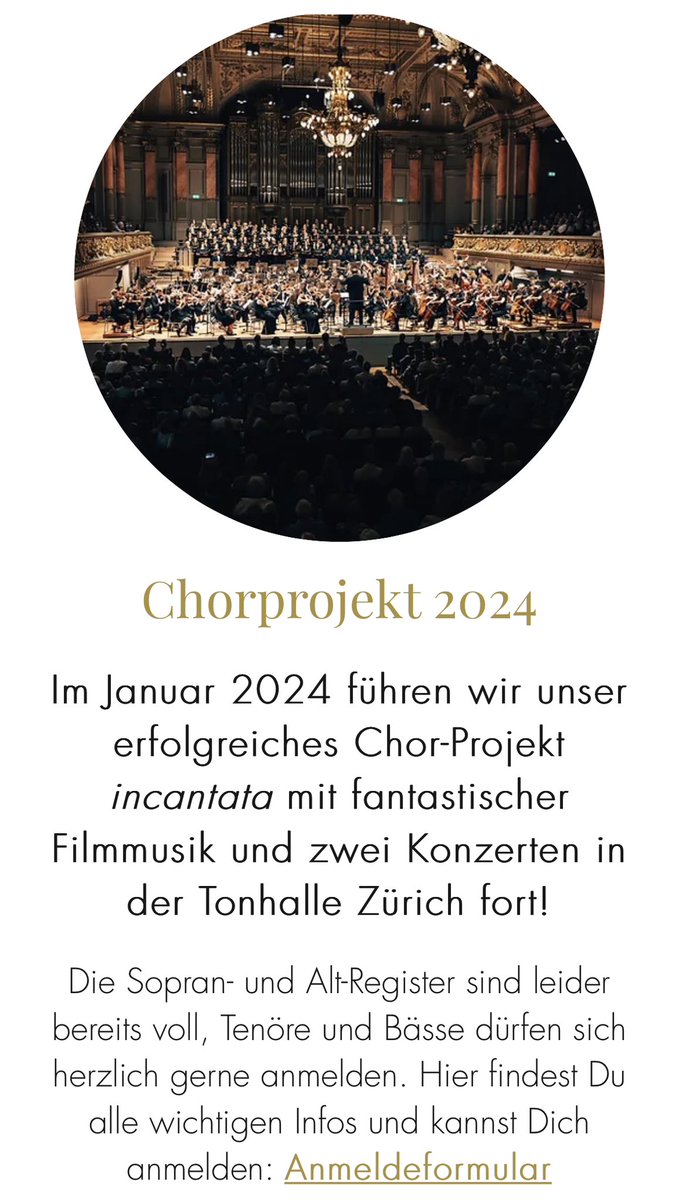 SimoneWelti's tweet photo. Wer auch mal mit uns singen will: Für die Konzerte von Januar 2024 in der Tonhalle Zürich werden für den Chor noch Tenor- und Bassstimmen gesucht: https://t.co/HGQ8v2me1j #filmmusik #soundtrack #chor #orchester #tonhallezürich https://t.co/IRcaNGjpun