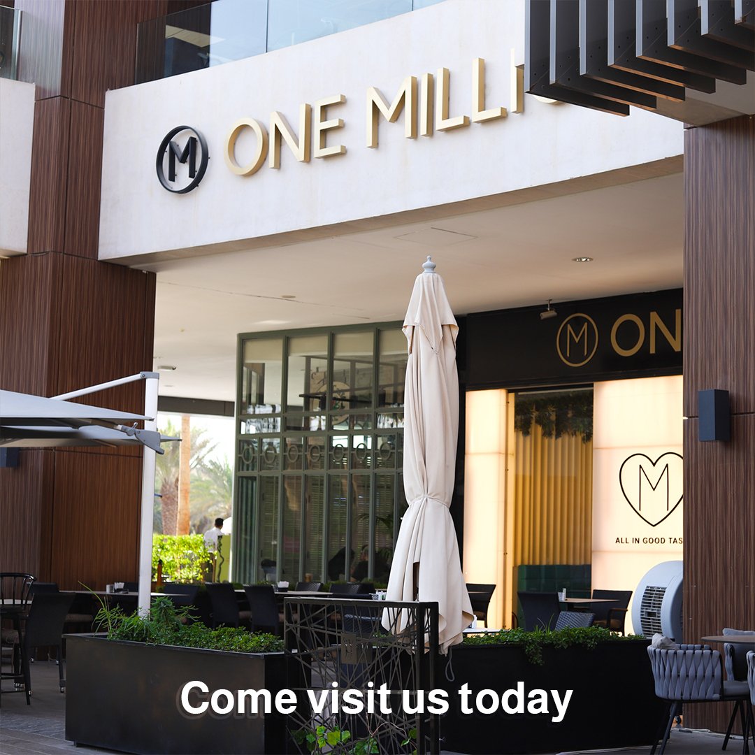 come visit us today 🥰
#onemillionmoons 
#riyadhrestaurants 
#مطاعم_الرياض 
#النخيل_مول_الرياض