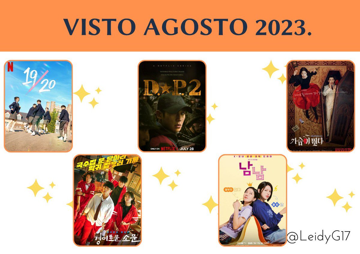 LeidyG17's tweet photo. Estos fueron los dramas que termine en agosto. Definitivamente la joya del pastel es #TheUncannyCounter me encanta tanto así que estoy viendo la segunda temporada, #Heartbeat me gustó pero el final dolió un poco, #NotOther se me hizo muy real en todo. #DP2 es bueno y ⬇️⬇️⬇️ https://t.co/klfwsfWMTu