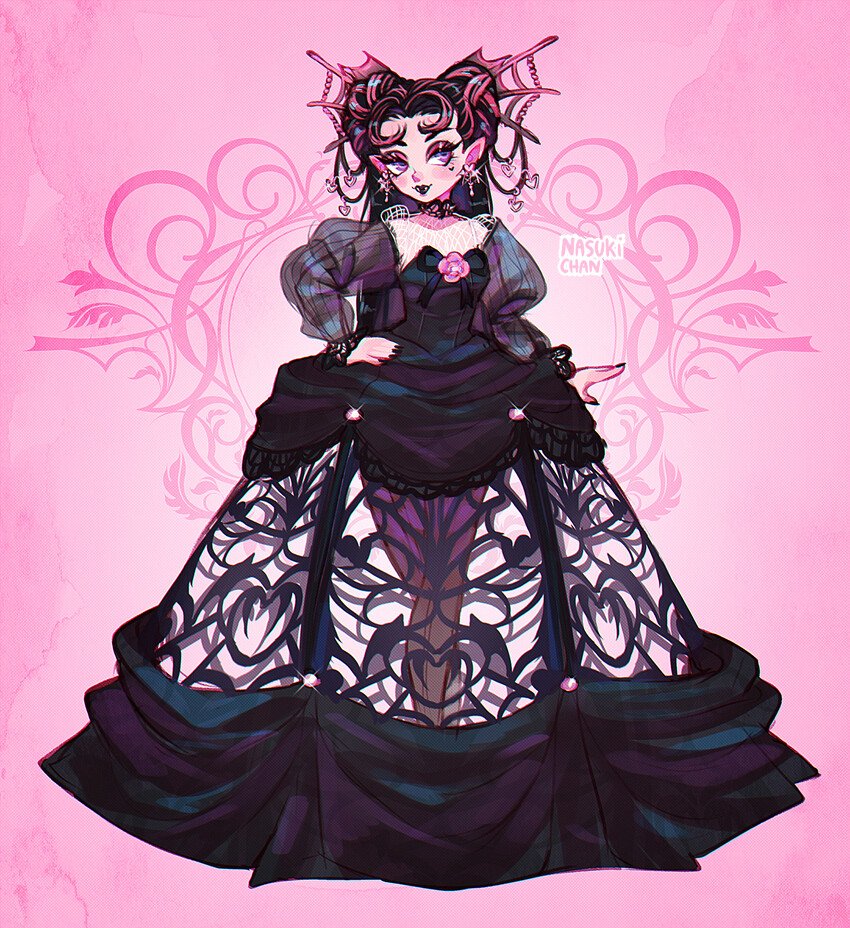 NasukiChan's tweet photo. Draculaura Vampire Heart 🩷🦇 
#fanart #MonsterHigh #illustration https://t.co/dxv95irTkn