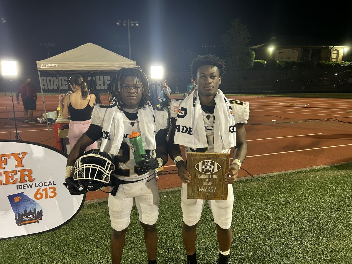 Carrollton_High's tweet photo. Our top performers (post-game interviews) vs Rome Wolves. @KimauriFarmer @kameron511 
#balllikeaTROJAN https://t.co/o8vWlvcy4e