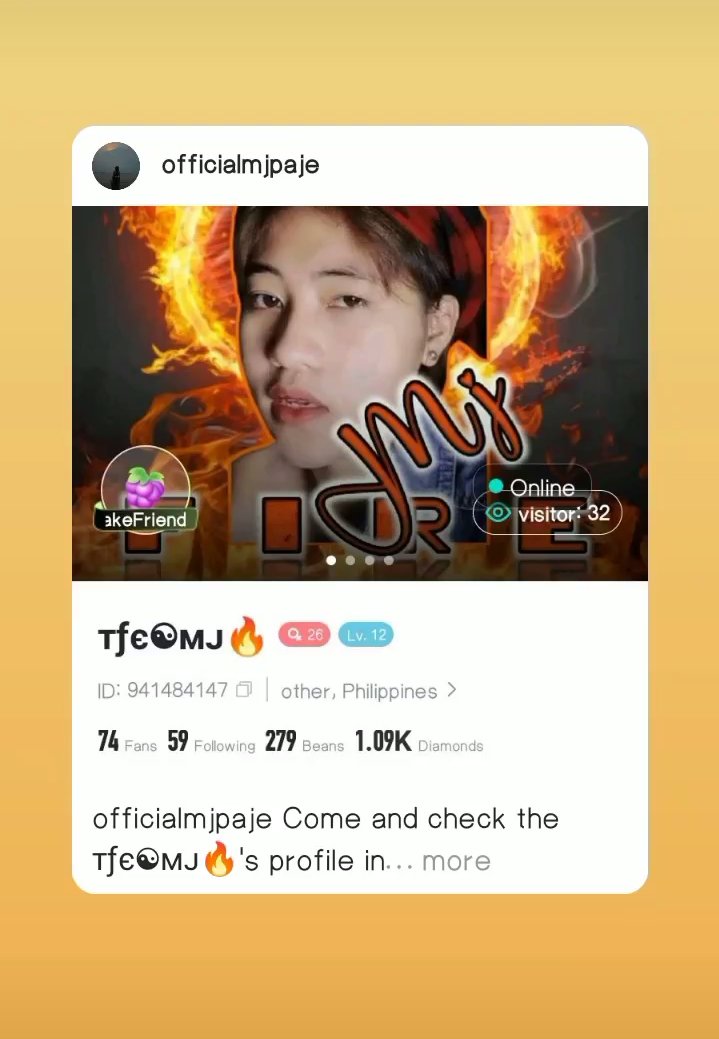 Mj_Paje's tweet photo. Come and check the тƒє☯︎ᴍᴊ🔥's profile in #BIGOLIVE! https://t.co/vCXhPByEEr https://t.co/ySt32I06s2