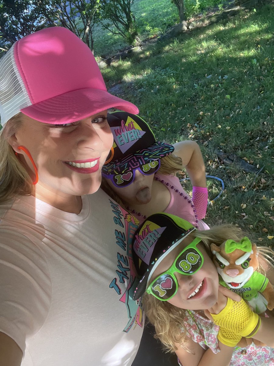 Keoghsclass102's tweet photo. Ready for  @WC68PTO Cougars game tonight…and it happens to be 80s night!!! https://t.co/HlmfSlK735