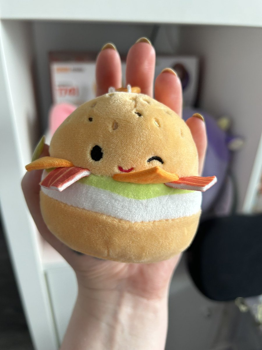 chronicallyvik's tweet photo. My new little bagel friend to add to the squishmallow collection https://t.co/Z0UHWw5LZg