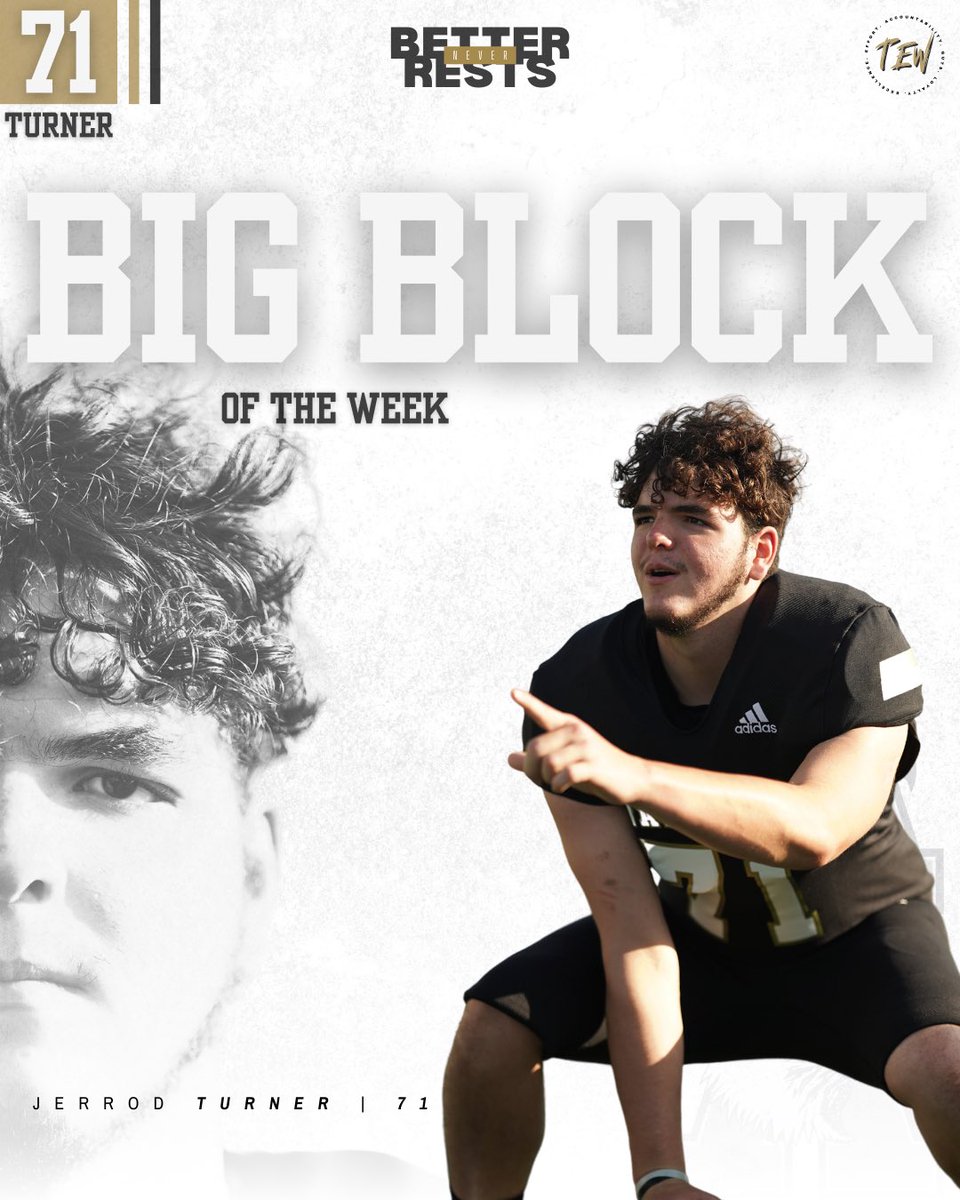 AbileneEagleFB's tweet photo. Big Block of the Week

Bryson Perez | WR | 18

Chad Lara | OLB | 21

Jerrod Turner | T | 71

#BetterNeverRests🚫 | #TEW https://t.co/uJI1GnZW89