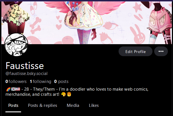 🥳✨ I'm finally on BlueSky!! If any mutuals are there, hit me up and I'll give a follow! 💖