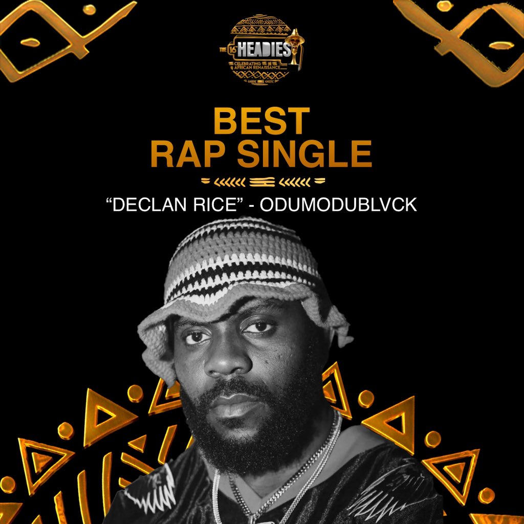 ...and the award for the BEST RAP SINGLE at the 16th @the_headies goes to ODUMODUBLVCK( @odumodublvck)