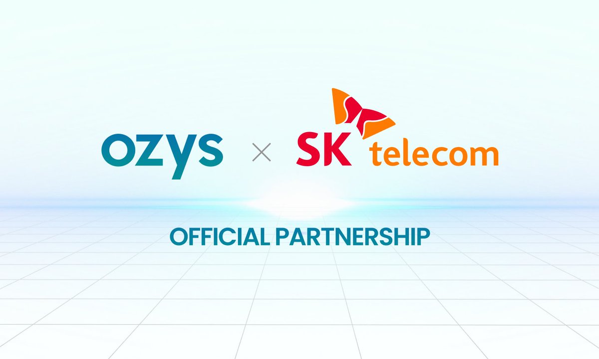 Orbit_Chain's tweet photo. 🤝Ozys X SK Telecom Official Partnership Announcement

📌SK Telecom: AI Company that Brings Benefits to Customers through Technology and Service Innovation

This partnership will be the foothold to expand the Ozys Ecosystem.

@Orbit_Chain @SKtelecom #Ozys https://t.co/kWvC26rE69