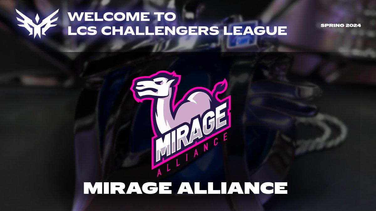 NACL (@watchnacl) on Twitter photo Make way for a new contender!
Congratulations to <a href="/MirageAlliance/">Mirage Alliance</a> on their promotion to the 2024 #LCS Challengers League!
#NACL Make way for a new contender!
Congratulations to <a href="/MirageAlliance/">Mirage Alliance</a> on their promotion to the 2024 #LCS Challengers League!
#NACL