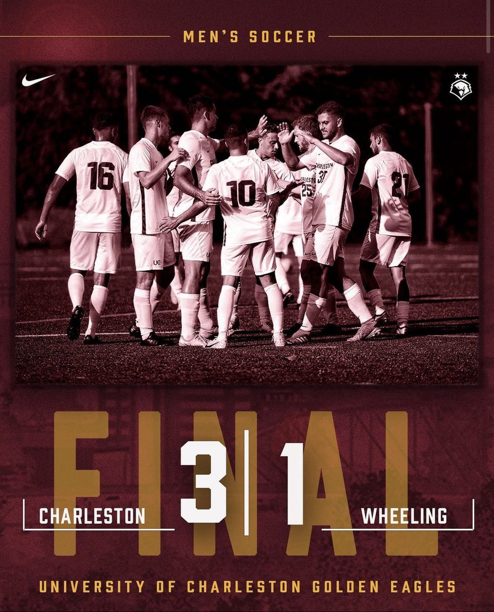 ucwv_msoccer's tweet photo. ⚽️ The Golden Eagles start MEC play off with a win over Wheeling💪🏻

Goals from Raghoebar, Gomez and Belmudes 🦅

#wingsup https://t.co/rTfR1pKtuu