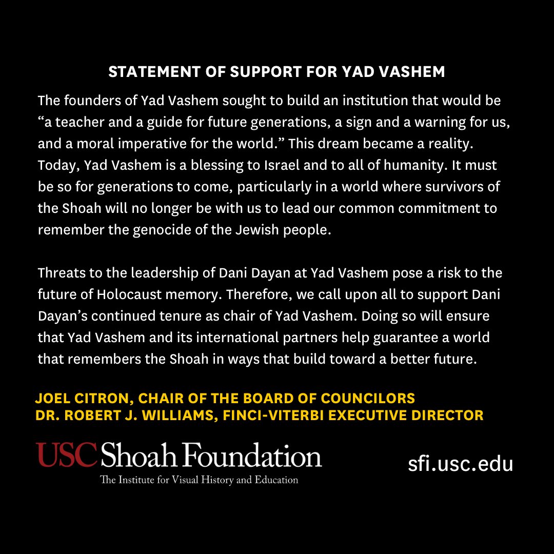 Yad Vashem is the leading authority on Holocaust documentation and education. Strong and independent leadership ensures the organization's ongoing success in commemorating and remembering the Shoah both today and in the future.